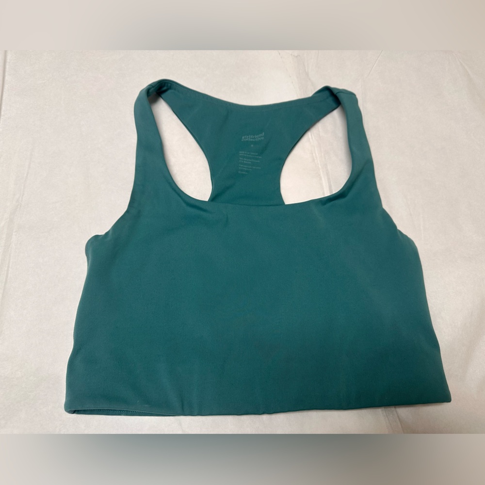 🟢Girlfriend Collective Sea Green Paloma Racerback Bra🟢 - Picture 5 of 5
